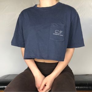 Vineyard Vines Crop Pocket Tee